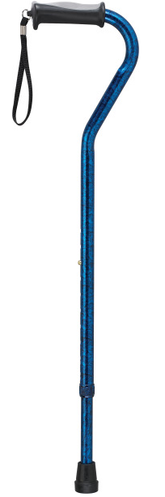 Offset Cane with Gel Grip Plaid - Precision Lab Works